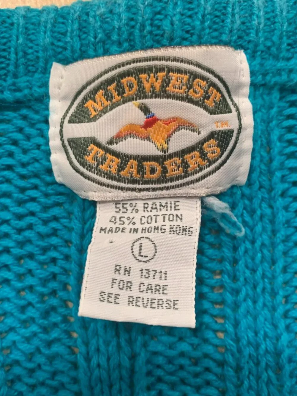 Vintage Y2K Midwest Traders Retro Preppy Golf Knit Sweater Vest Women's Size L